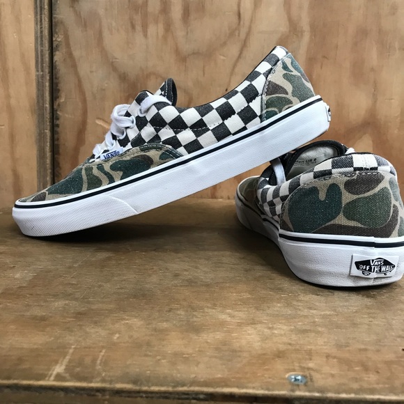 womens camo slip on vans
